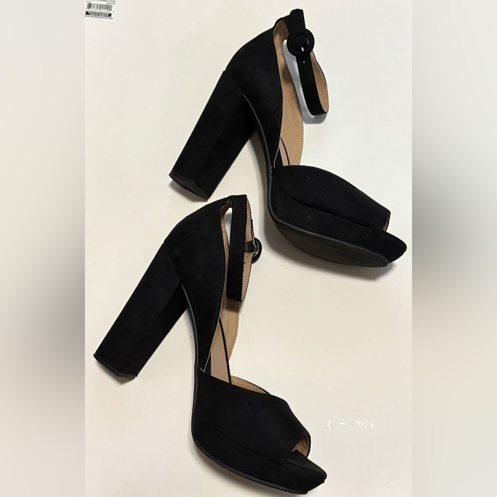 Sun + Stone Black Platform Heels - image 3